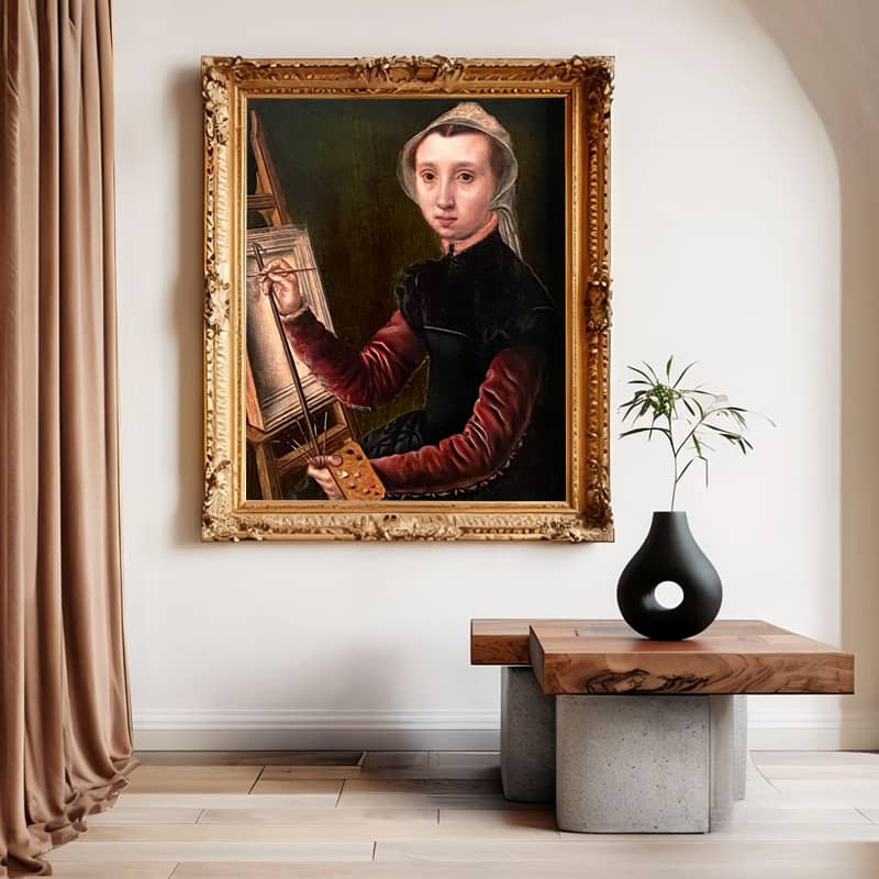 Self-portrait by Catharina van Hemessen Paint by Numbers - Famous Renaissance Art