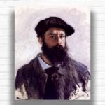 Self-portrait in Beret by Claude Monet Paint by Numbers - Famous Artist Portrait