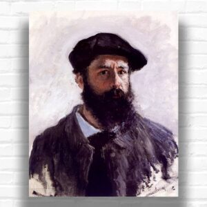 Self-portrait in Beret by Claude Monet Paint by Numbers - Famous Artist Portrait