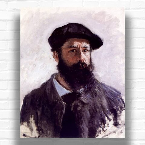 Self-portrait in Beret by Claude Monet Paint by Numbers - Famous Artist Portrait