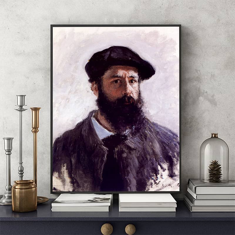 Self-portrait in Beret by Claude Monet Paint by Numbers Kit - Famous Artist Portrait