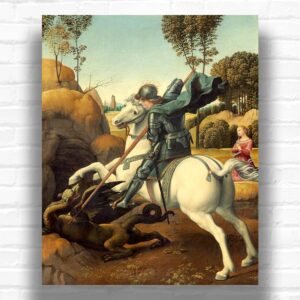 St. George and the Dragon by Raphael Paint by Numbers – Famous Art