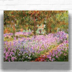 The Artist's Garden at Giverny by Monet Paint by Numbers - Famous Art Landscape