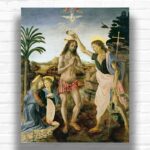 The Baptism of Christ by da Vinci Paint by Numbers - Christian Art Renaissance
