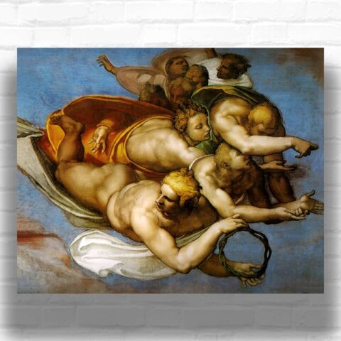 The Blessed Ascending to Heaven in The Last Judgment by Michelangelo - Paint by Numbers