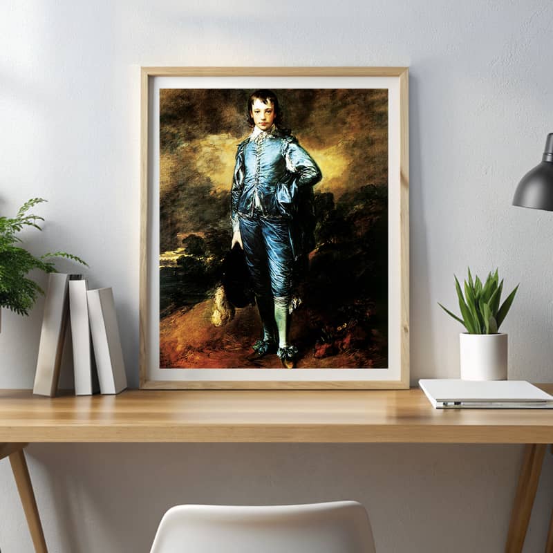 The Blue Boy by Thomas Gainsborough Paint by Number - British Rococo Portrait