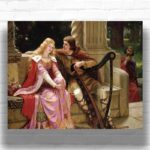The End of The Song by Edmund Leighton Paint by Numbers - Medieval Romance Art