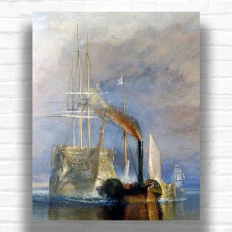 The Fighting Temeraire by J. M. W. Turner Paint by Numbers - Famous Seascape Art