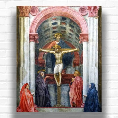 The Holy Trinity by Masaccio Paint by Numbers - Famous Religious Artwork