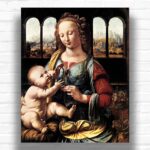 The Madonna of the Carnation by Leonardo da Vinci Paint by Numbers - Famous Art