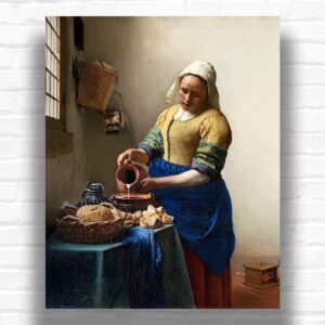 The Milkmaid by Johannes Vermeer Paint by Numbers – Famous Kitchen Art