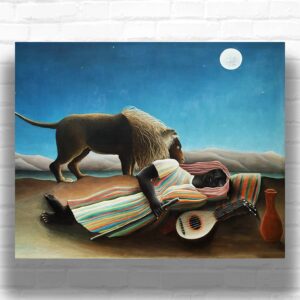 The Sleeping Gypsy by Henri Rousseau Paint by Numbers – Famous Surreal Artwork