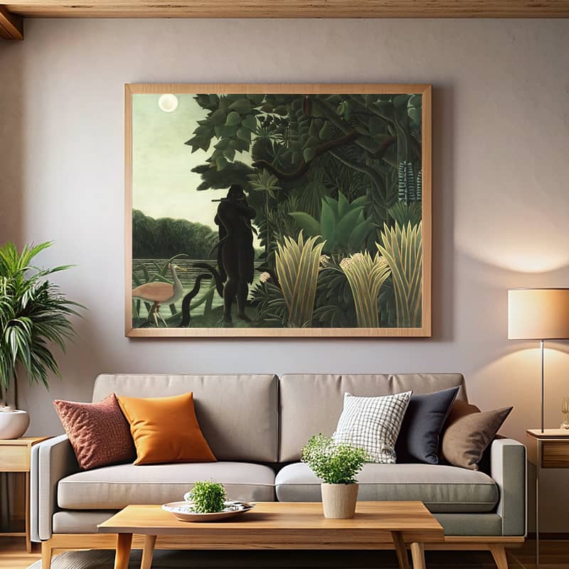 The Snake Charmer by Henri Rousseau Paint by Number – Famous Surreal Art