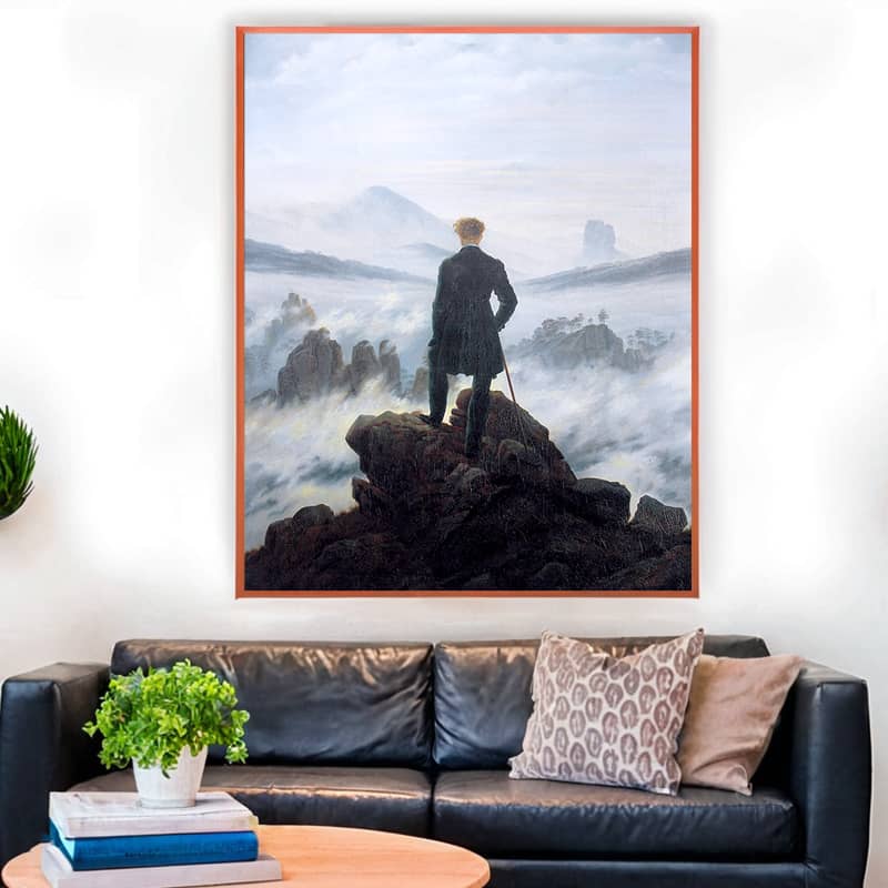 The Wanderer Above the Sea of Fog by Caspar David Friedrich - Paint by Number