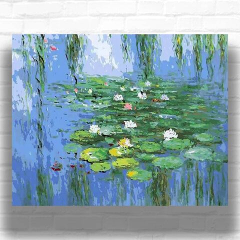 Water Lilies by Claude Monet Paint by Numbers – Famous Impressionism Art
